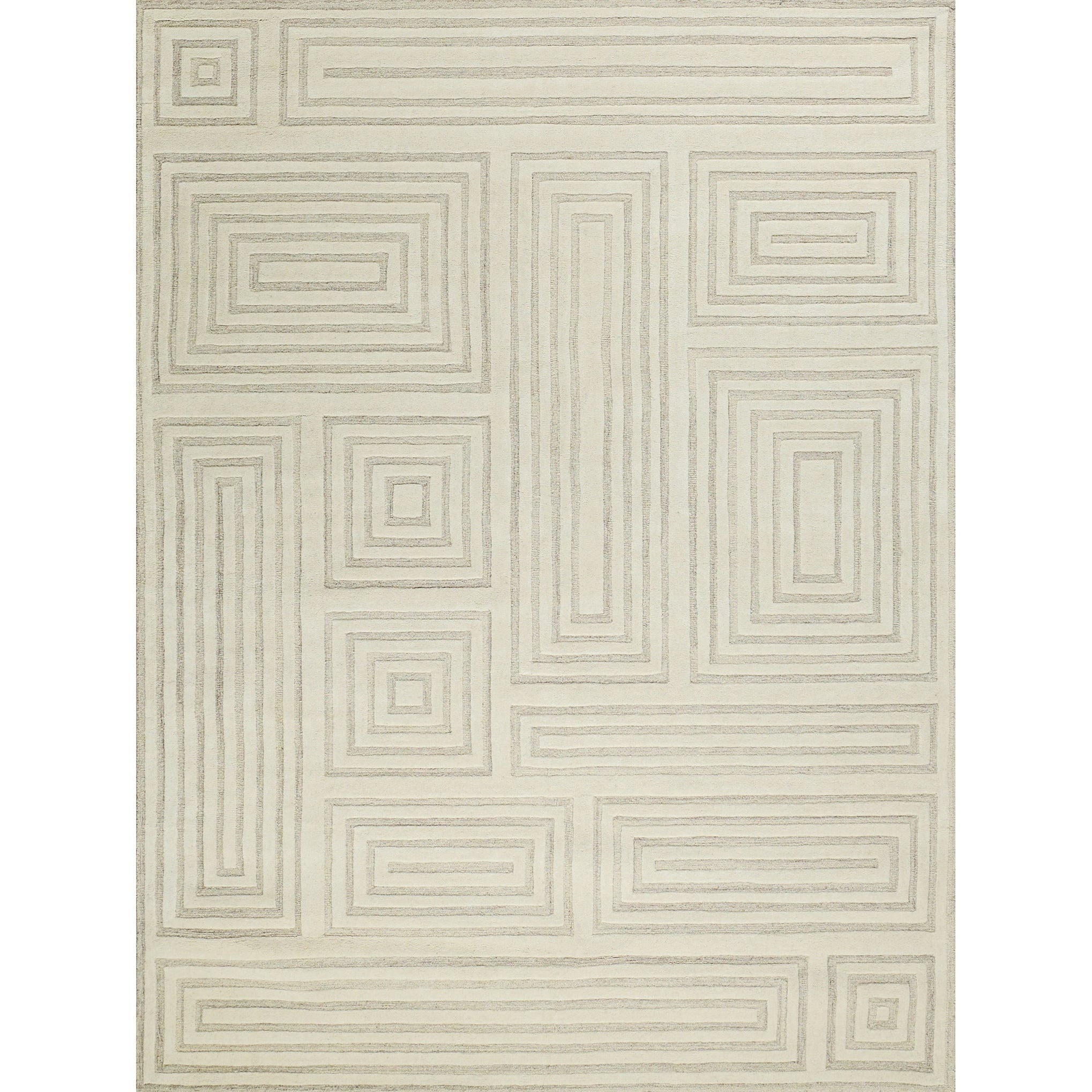 Teton Hand Tufted New Zealand Wool Cream Ivory Area Rug