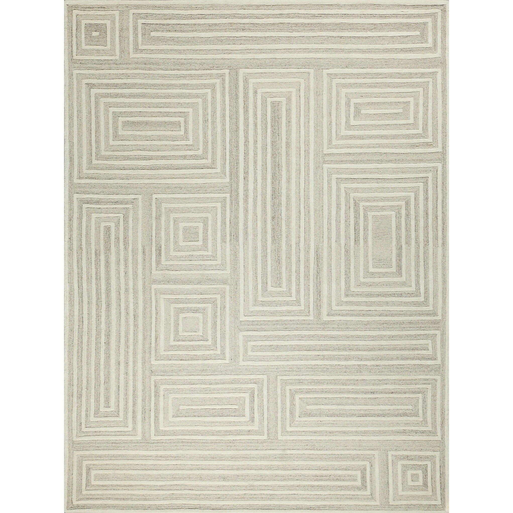 Teton Hand Tufted New Zealand Wool Cream Ivory Area Rug