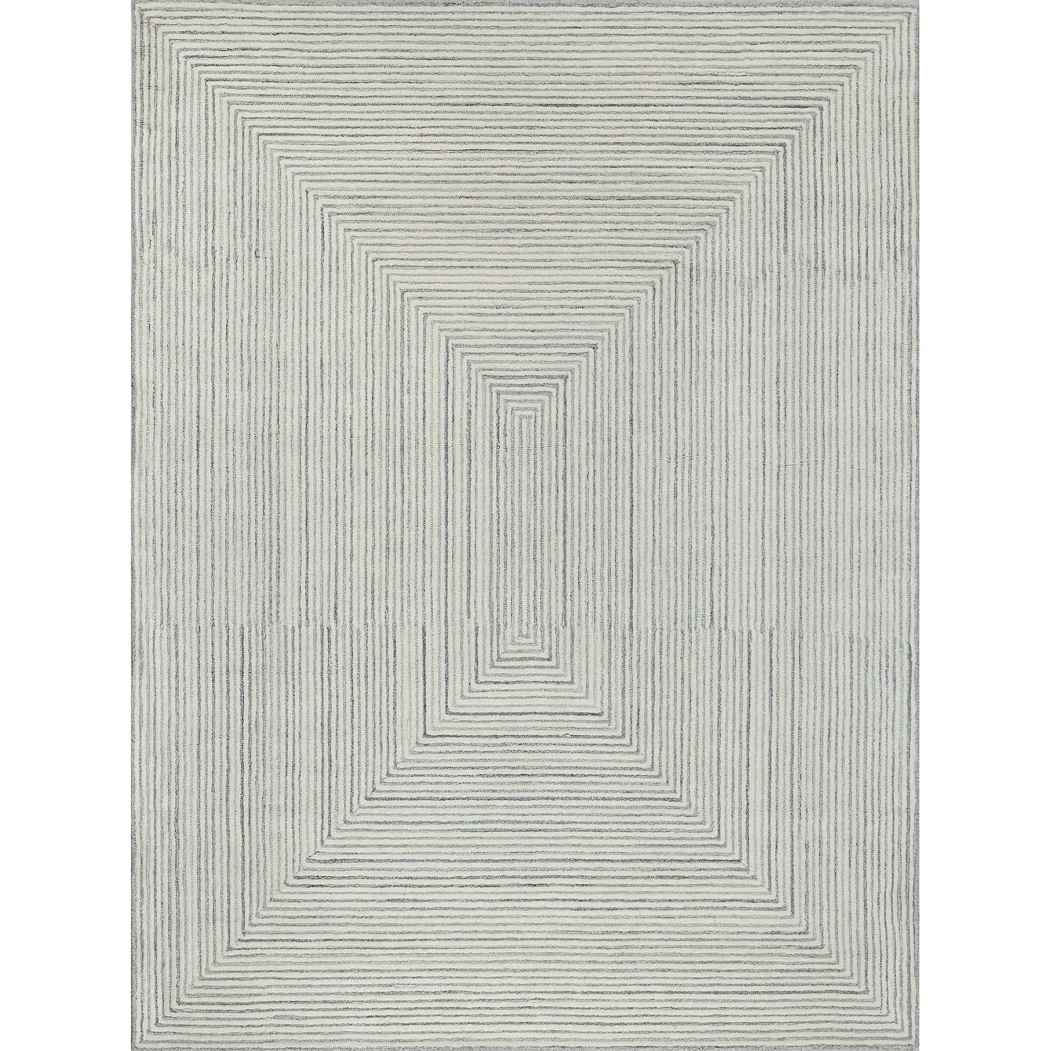 Teton Hand Tufted New Zealand Wool Gray Ivory Area Rug