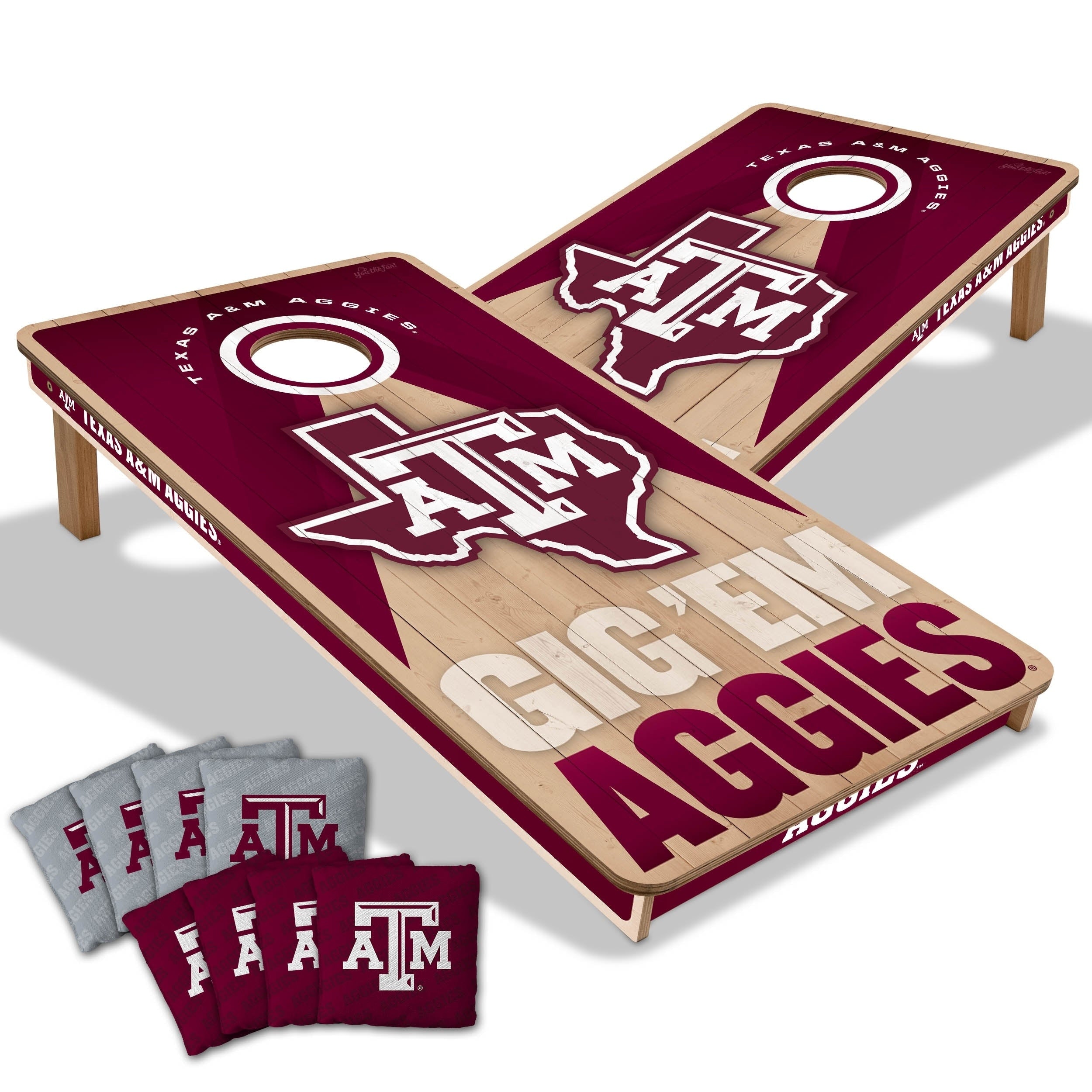 Texas A M Aggies Ncaa 2X4 Professional Cornhole Board Set
