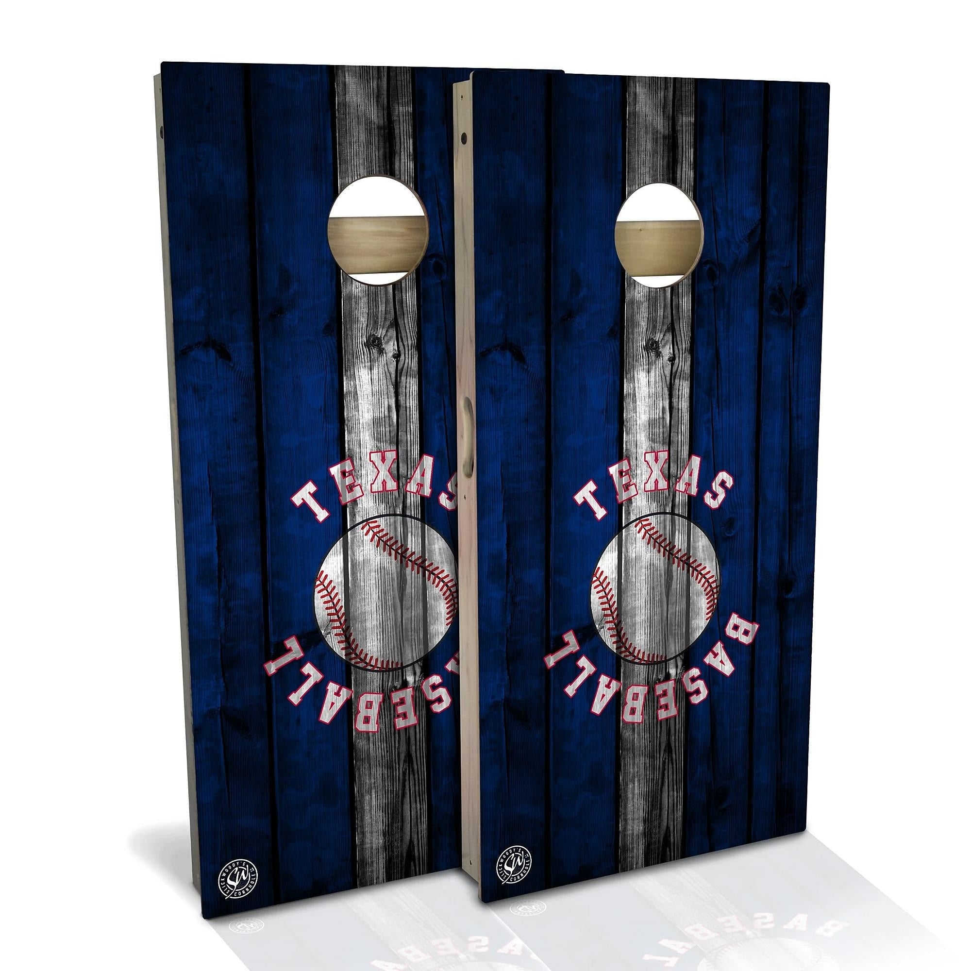 Texas Baseball Cornhole Set Choose Your Size Accessories