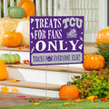 Texas Christian University Yard Sign Halloween Treats For Fans