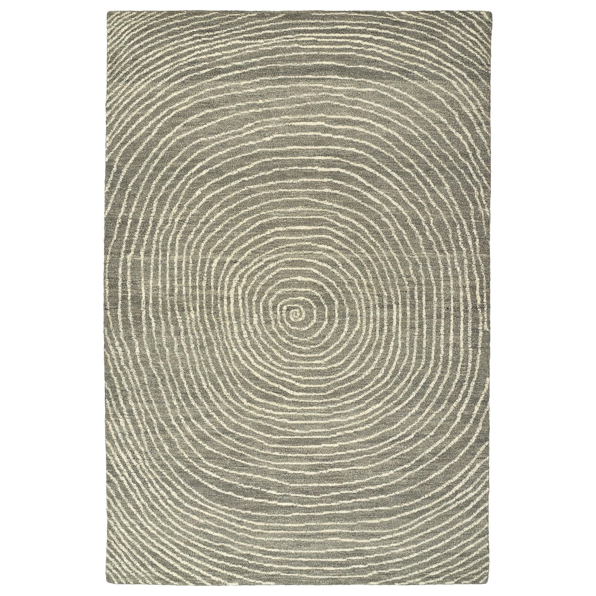 Hand Tufted Brantley Grey Wool Rug 36 X 56