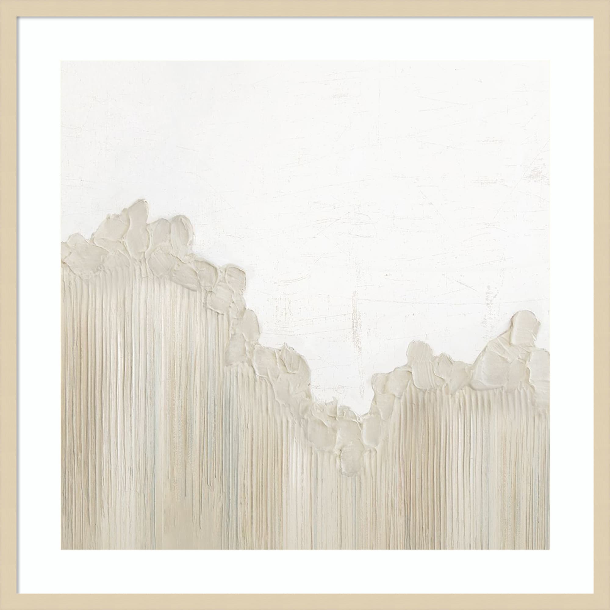 Texture In Neutral Hues No. 2 By Hannah Dawson Wood Framed Wall Art Print