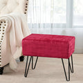 Carson Carrington Tagt Textured Velvet Ottoman
