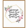 Thank God Trust God Christian Art By Alva Jumath Framed Canvas Wall Art Print