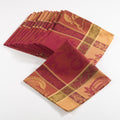 Thanksgiving Collection Jacquard Plaid Napkin Set Of 12