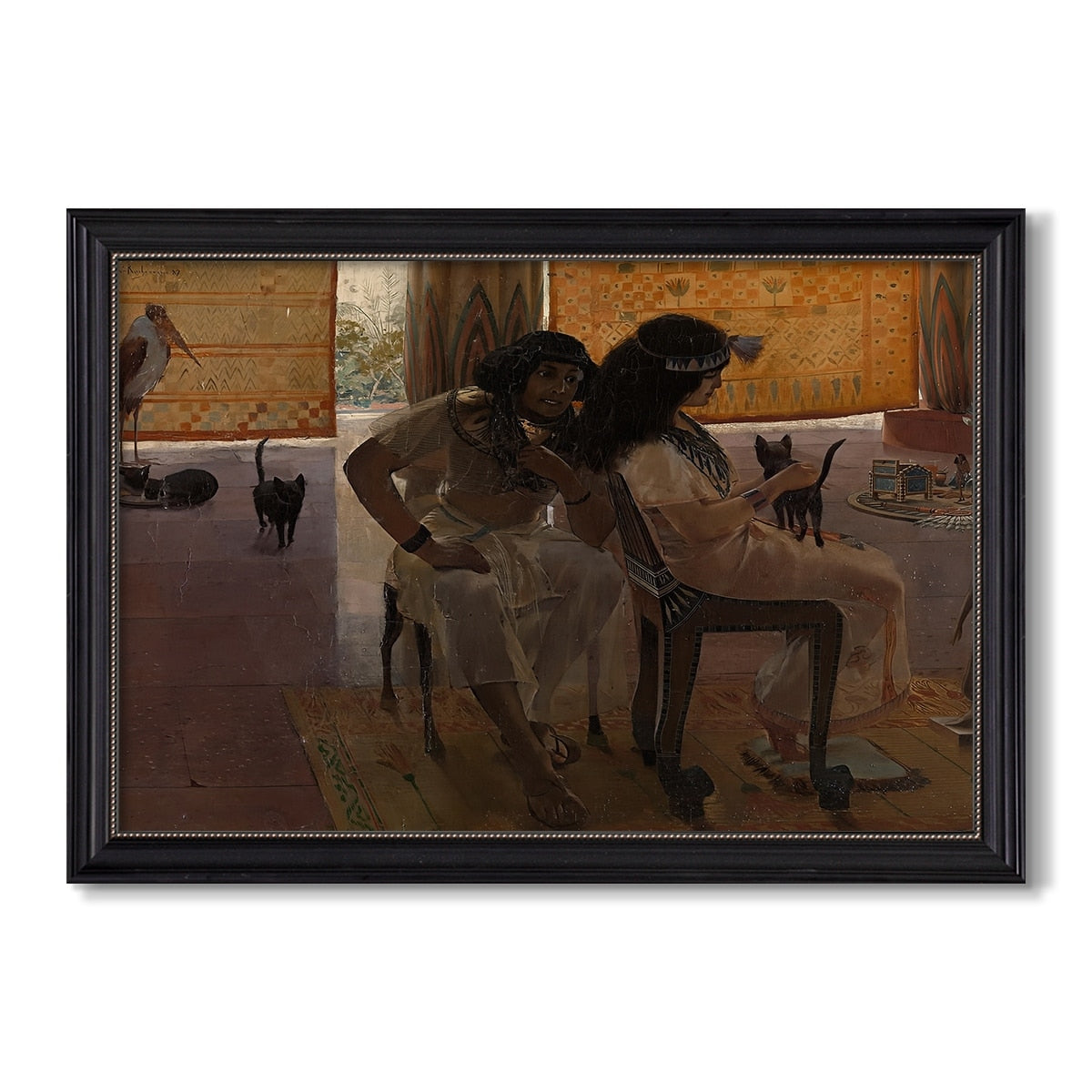 The Age Of The Pharaohs 1914 Georges Antoine Rochegrosse Custom Framed Canvas