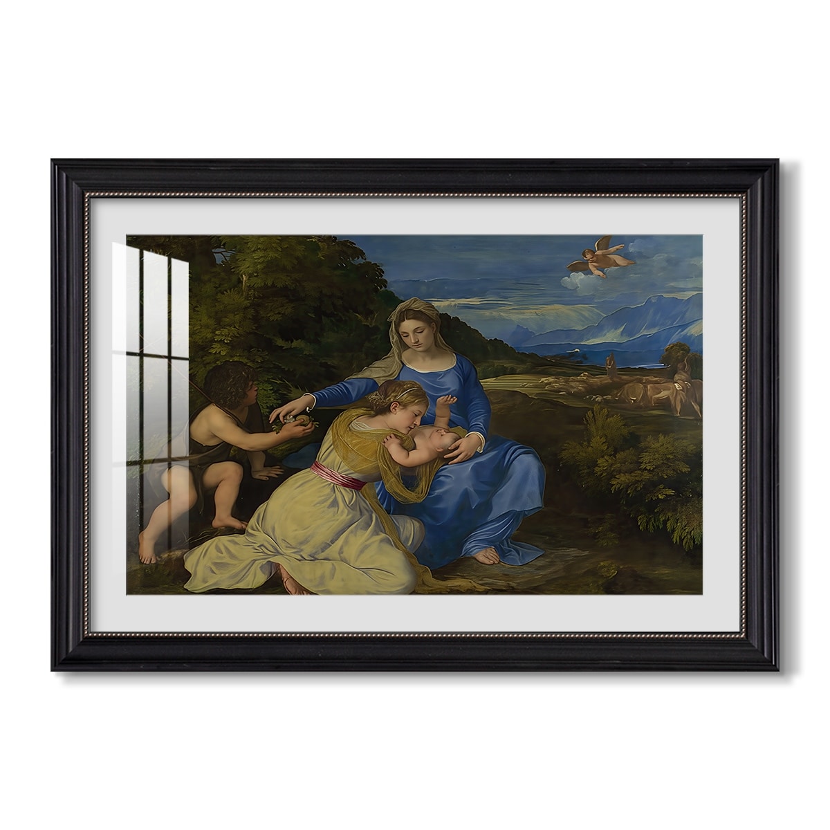 The Aldobrandini Madonna 1532 Titian Custom Framed Print