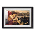 The Angel With The Serpent C 1870 1875 Evelyn De Morgan Custom Framed Print