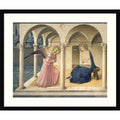The Annunciation C1438 45 By Fra Angelico Wood Framed Wall Art Print