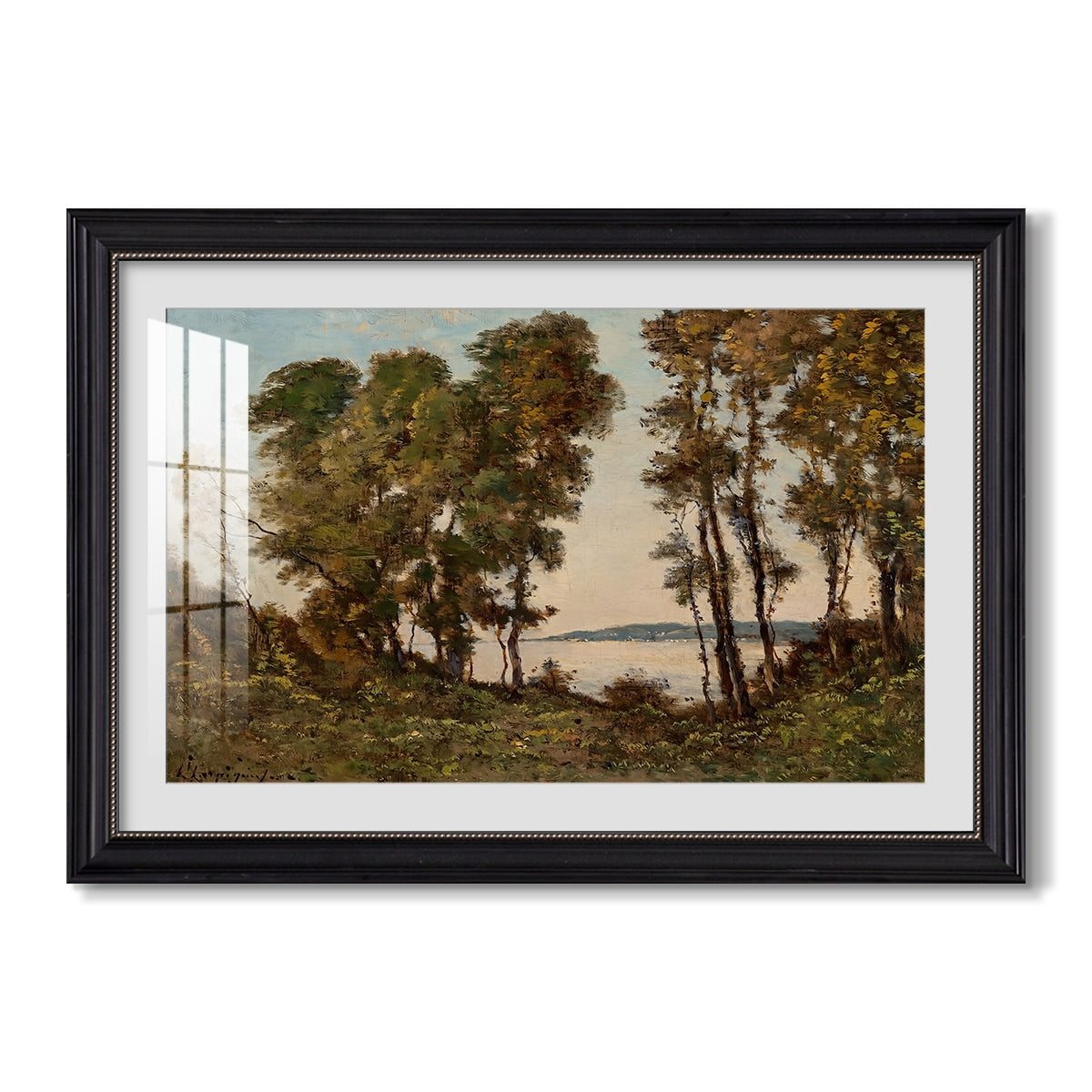 The Banks Of The Allier 1894 Henri Harpignies Custom Framed Print