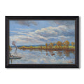 The Banks Of The River Seine 1893 Maximilien Luce Custom Framed Canvas