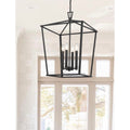 The Gray Barn Katrina Hill Kitchen Island Lantern Rustic Black Finish