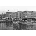 The Basin Baltimore Maryland Black And White Gallery Wrapped Canvas