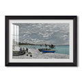 The Beach At Sainte Adresse 1867 Claude Monet Custom Framed Print