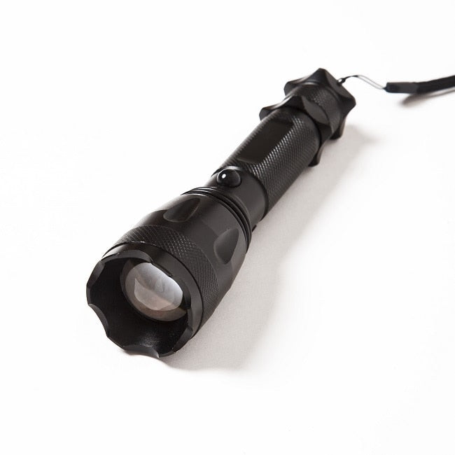 The Black On Black Flashlight And Emergency Hammer