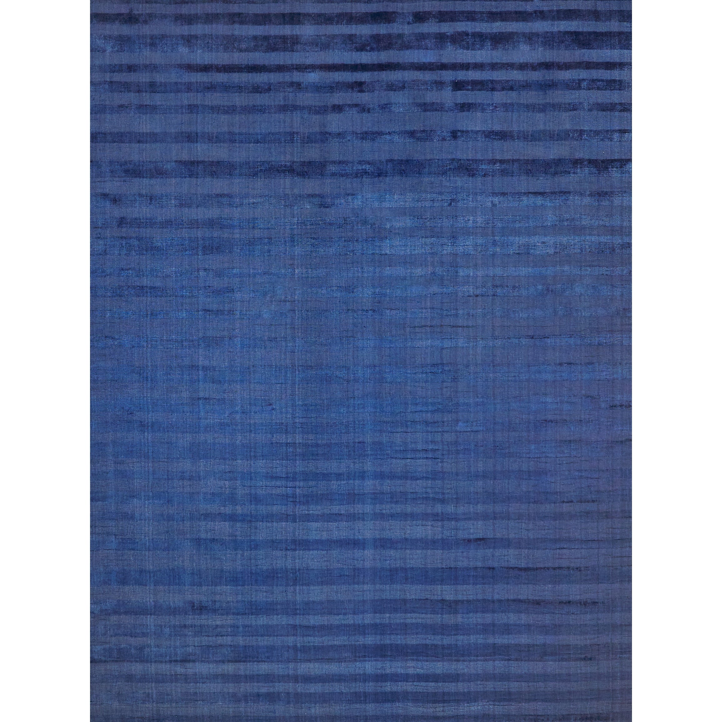 The Blues Handloomed Bamboo Silk Navy Area Rug