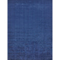 The Blues Handloomed Bamboo Silk Navy Area Rug
