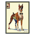 Empire Art The Boxer Hand Made Signed Art Collage By Ead Artists Co Op Under Tempered Glass In Black Frame
