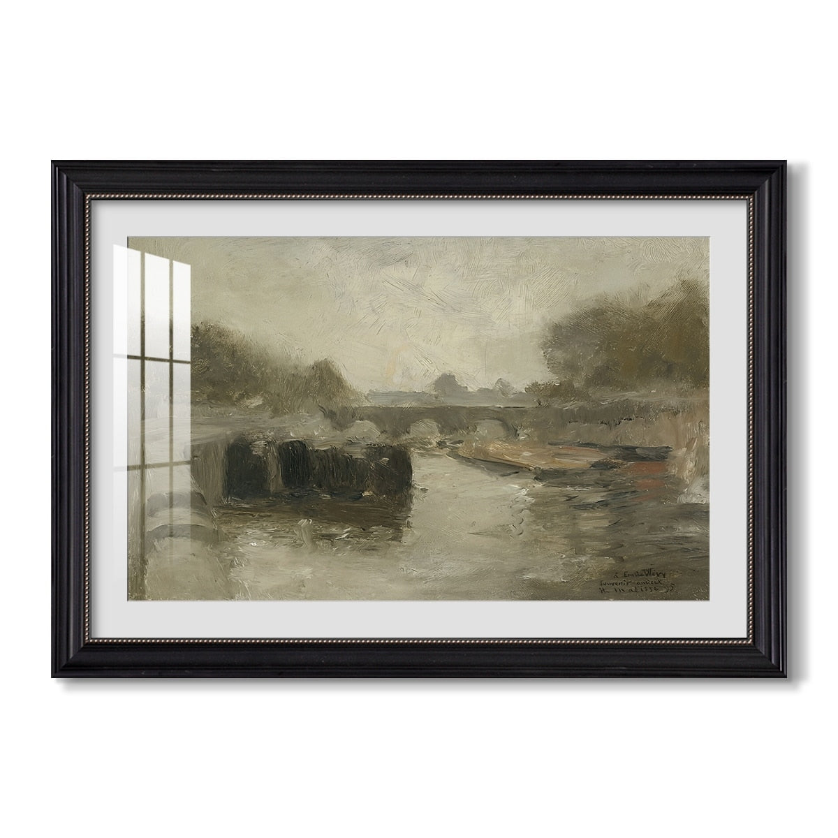 The Bridge 1895 Henri Matisse Custom Framed Print