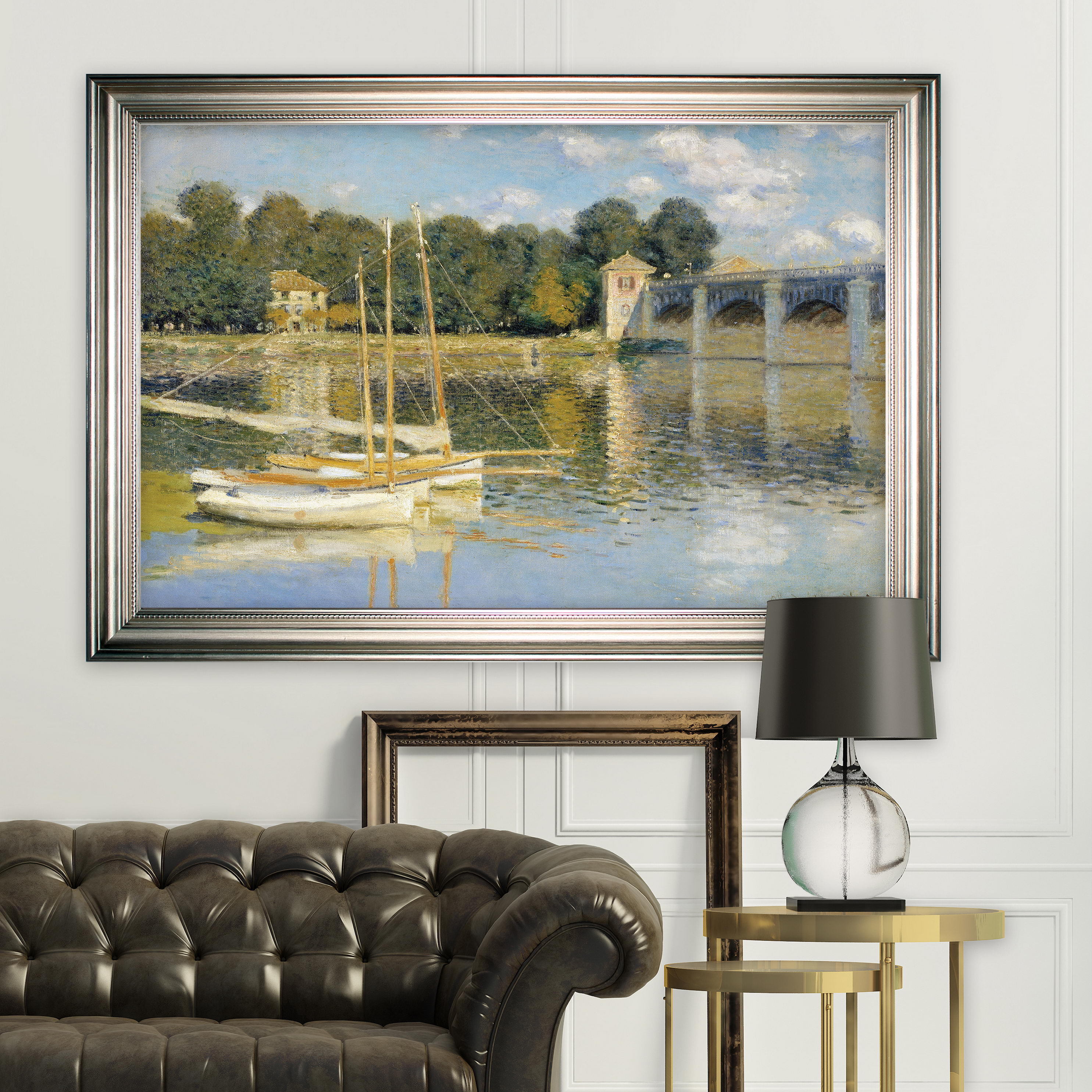 The Bridge Claude Monet Silver Frame