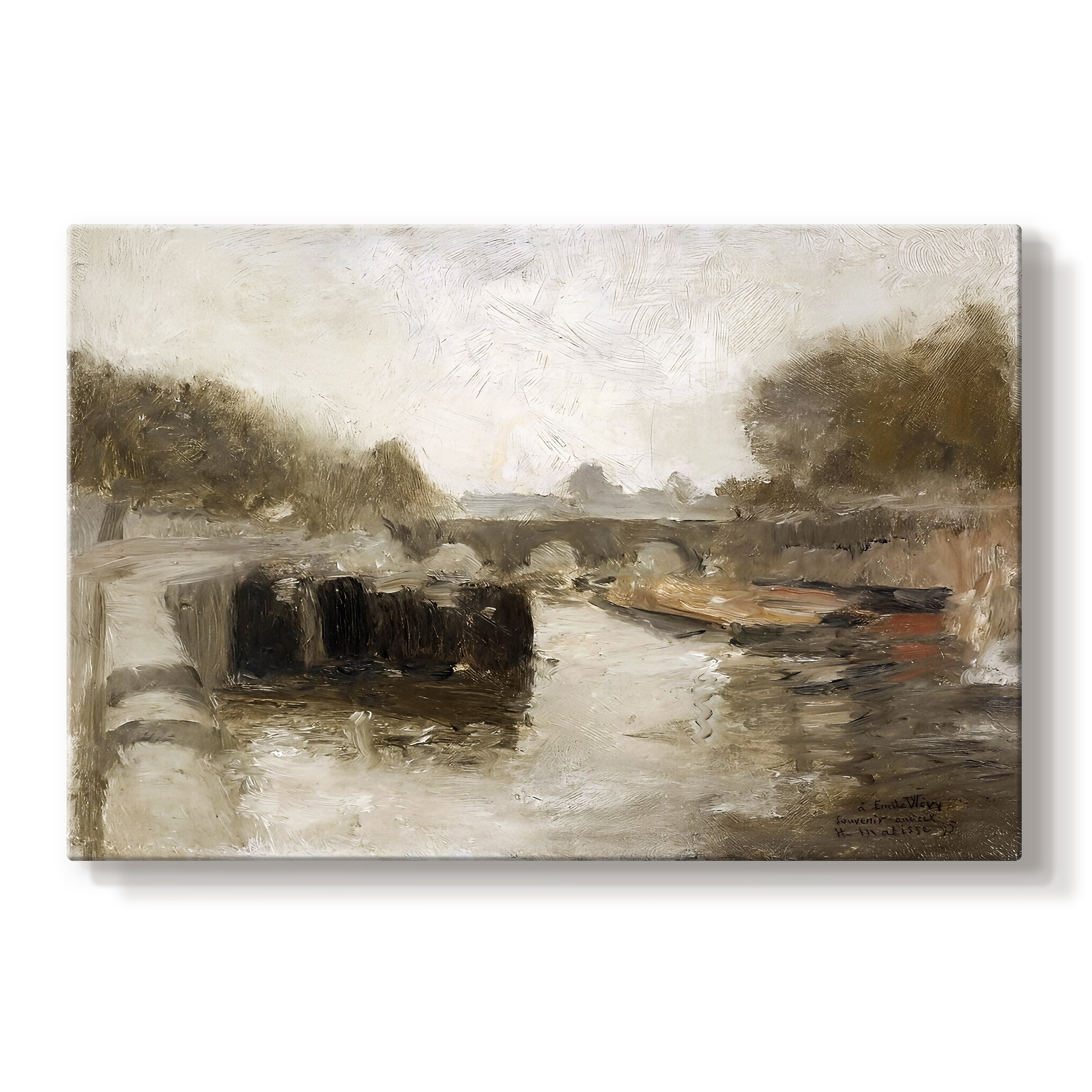 The Bridge Le Pont 1895 Henri Matisse Gallery Wrapped Canvas