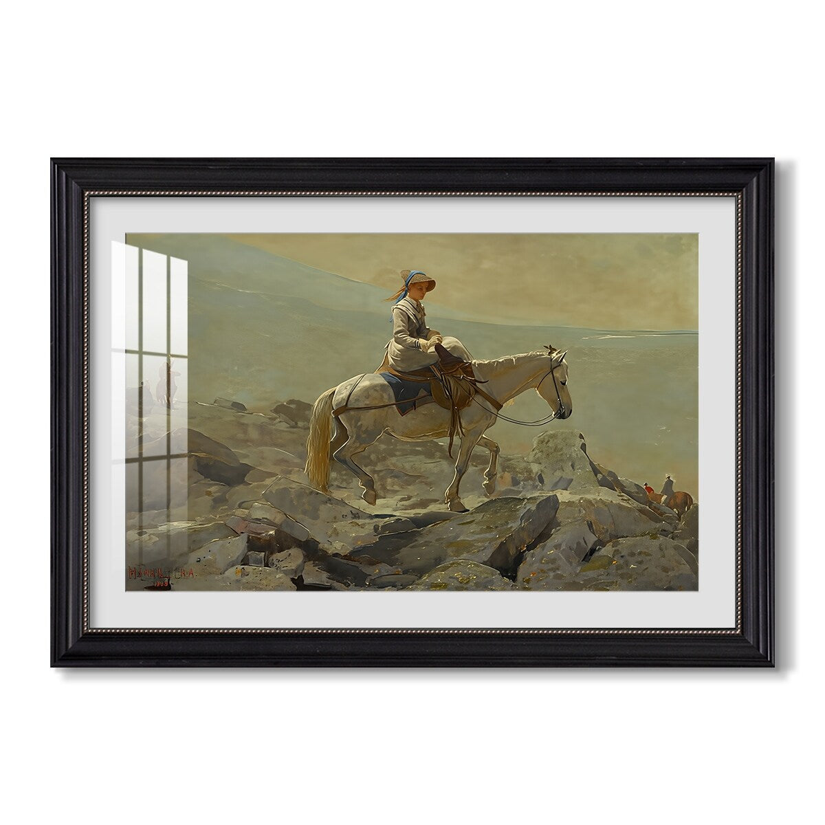 The Bridle Path White Mountains 1868 Winslow Homer Custom Framed Print