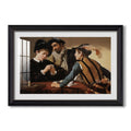 The Cardsharps C 1594 Caravaggio Custom Framed Print