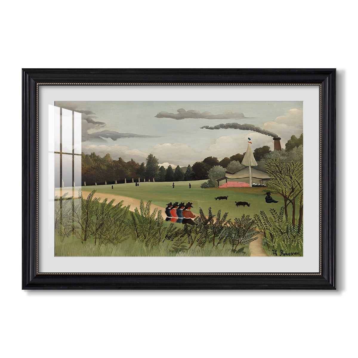 The Chair Factory At Alfortville 1897 Henri Rousseau Custom Framed Print