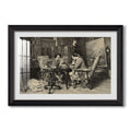 The Chess Players 1858 Ernest Meissonier Custom Framed Print