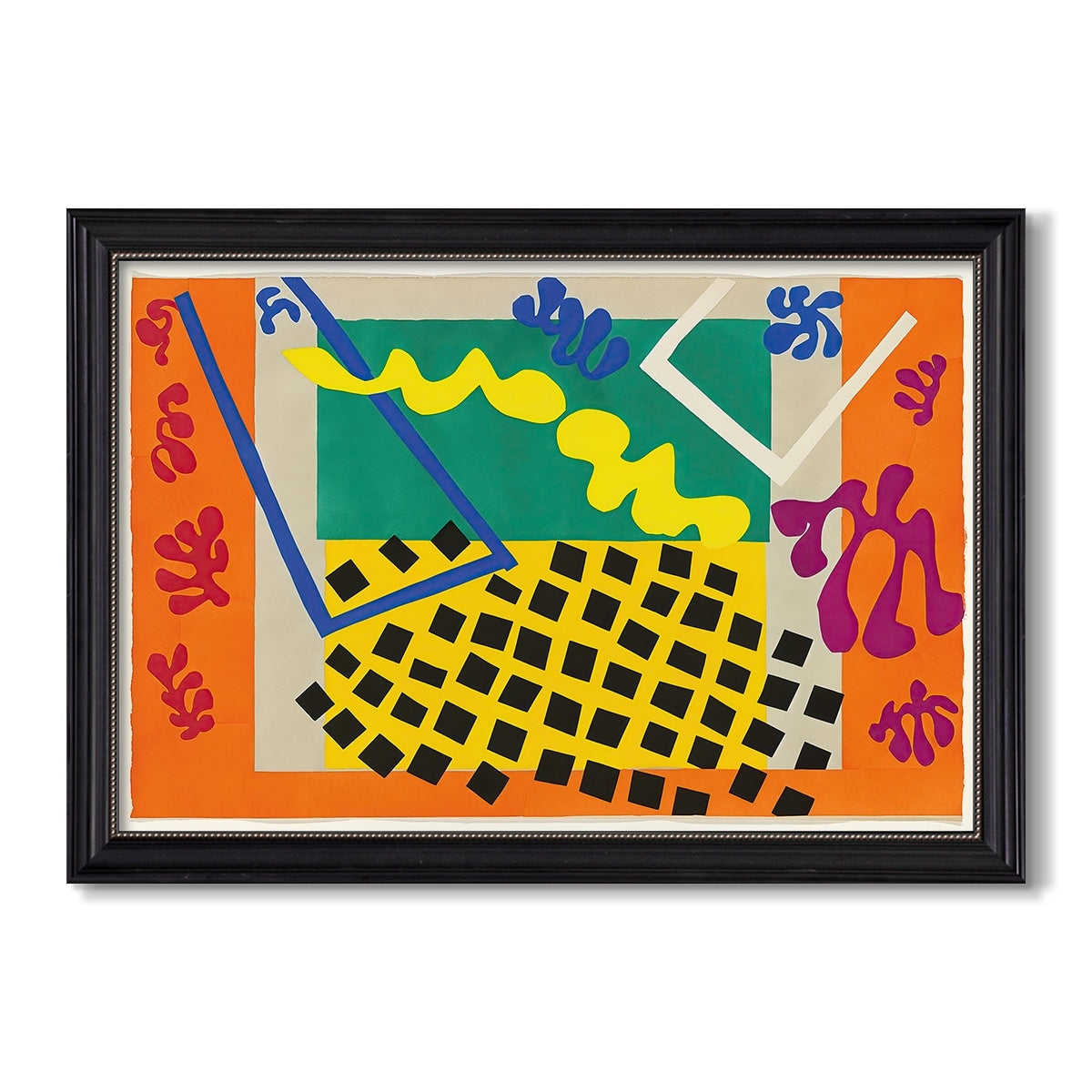 The Codomas From Jazz 1947 Henri Matisse Custom Framed Canvas