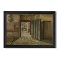 The Conversation 1884 Henri De Braekeleer Custom Framed Canvas