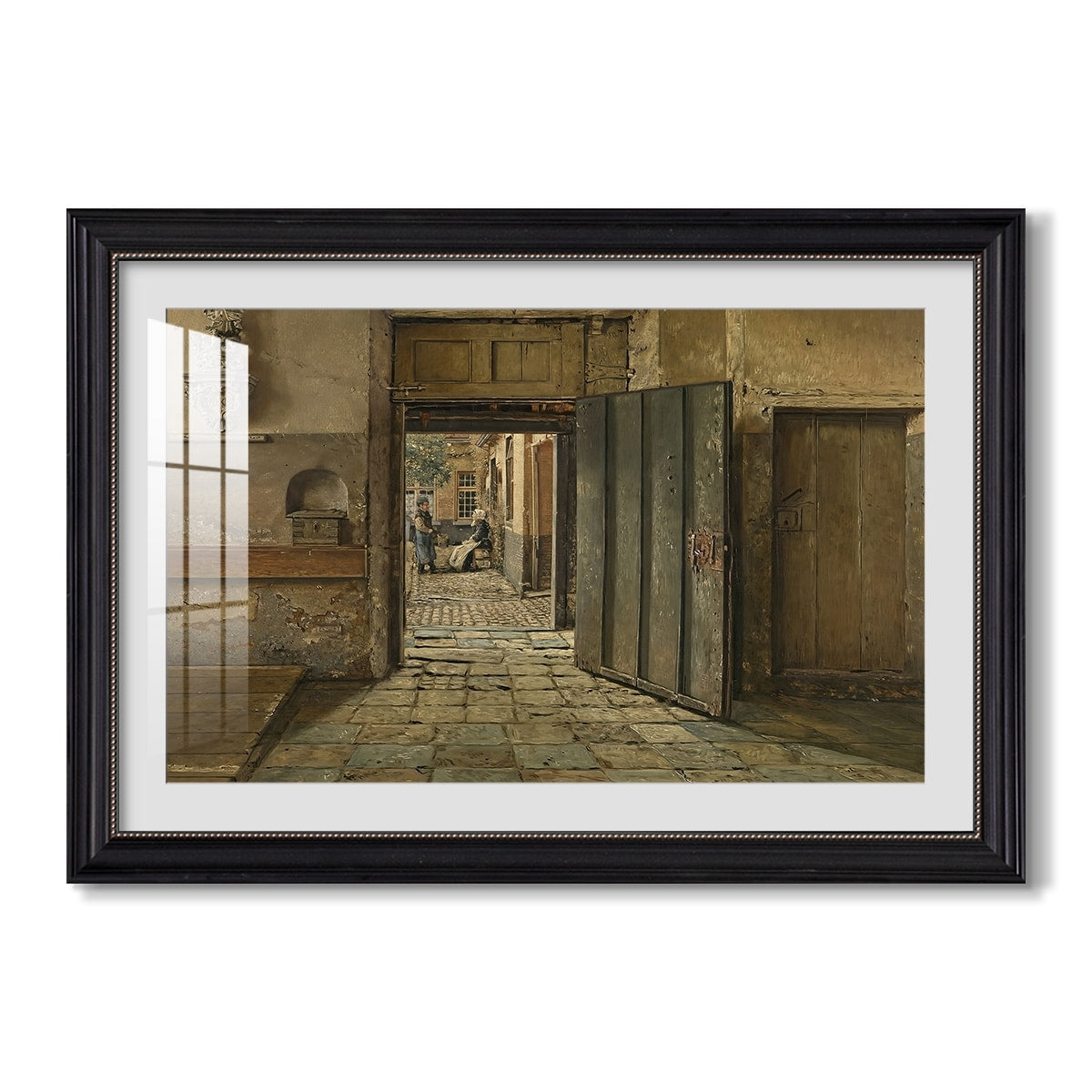 The Conversation 1884 Henri De Braekeleer Custom Framed Print