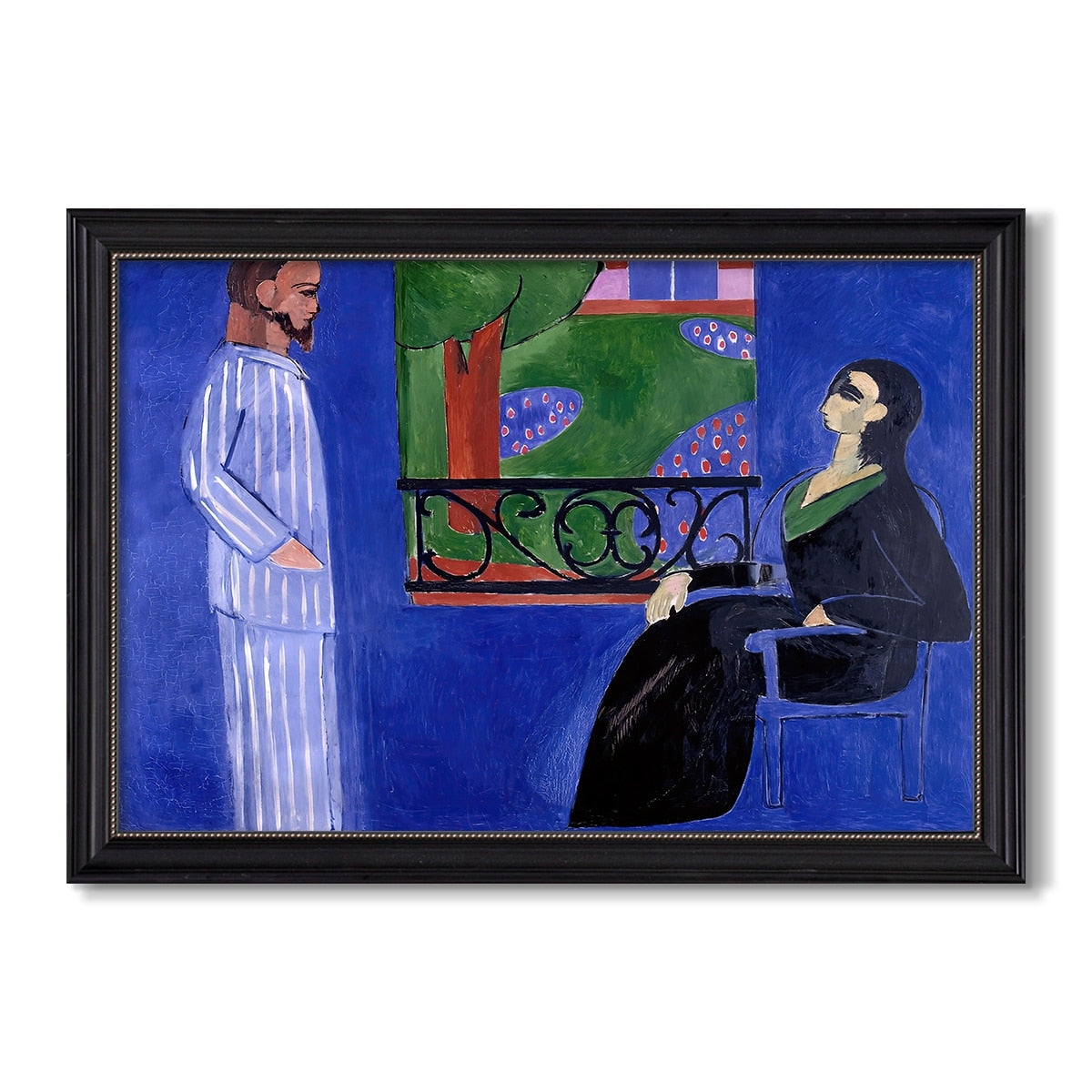 The Conversation C 1908 1912 Henri Matisse Custom Framed Canvas