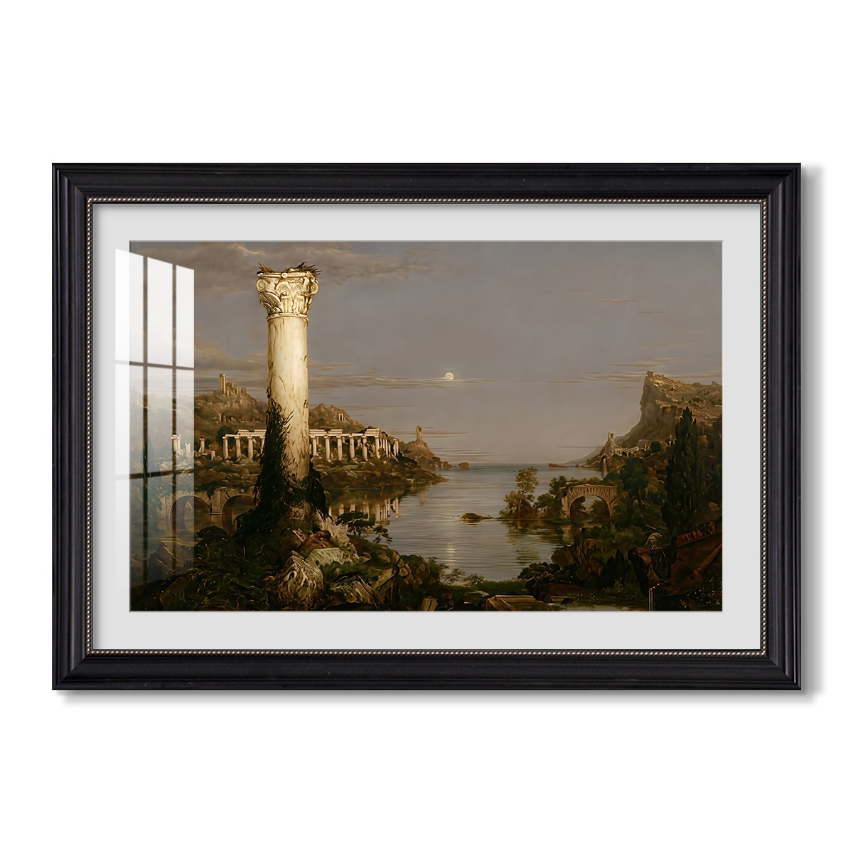 The Course Of Empire Desolation 1836 Thomas Cole Custom Framed Print
