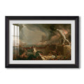 The Course Of Empire Destruction 1836 Thomas Cole Custom Framed Print