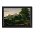 The Course Of Empire The Arcadian 1834 Thomas Cole Custom Framed Canvas