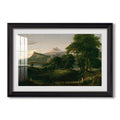 The Course Of Empire The Arcadian 1834 Thomas Cole Custom Framed Print