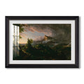 The Course Of Empire The Savage 1834 Thomas Cole Custom Framed Print