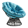 The Curated Nomad Avoca Woven Wicker Over Steel Frame Chair