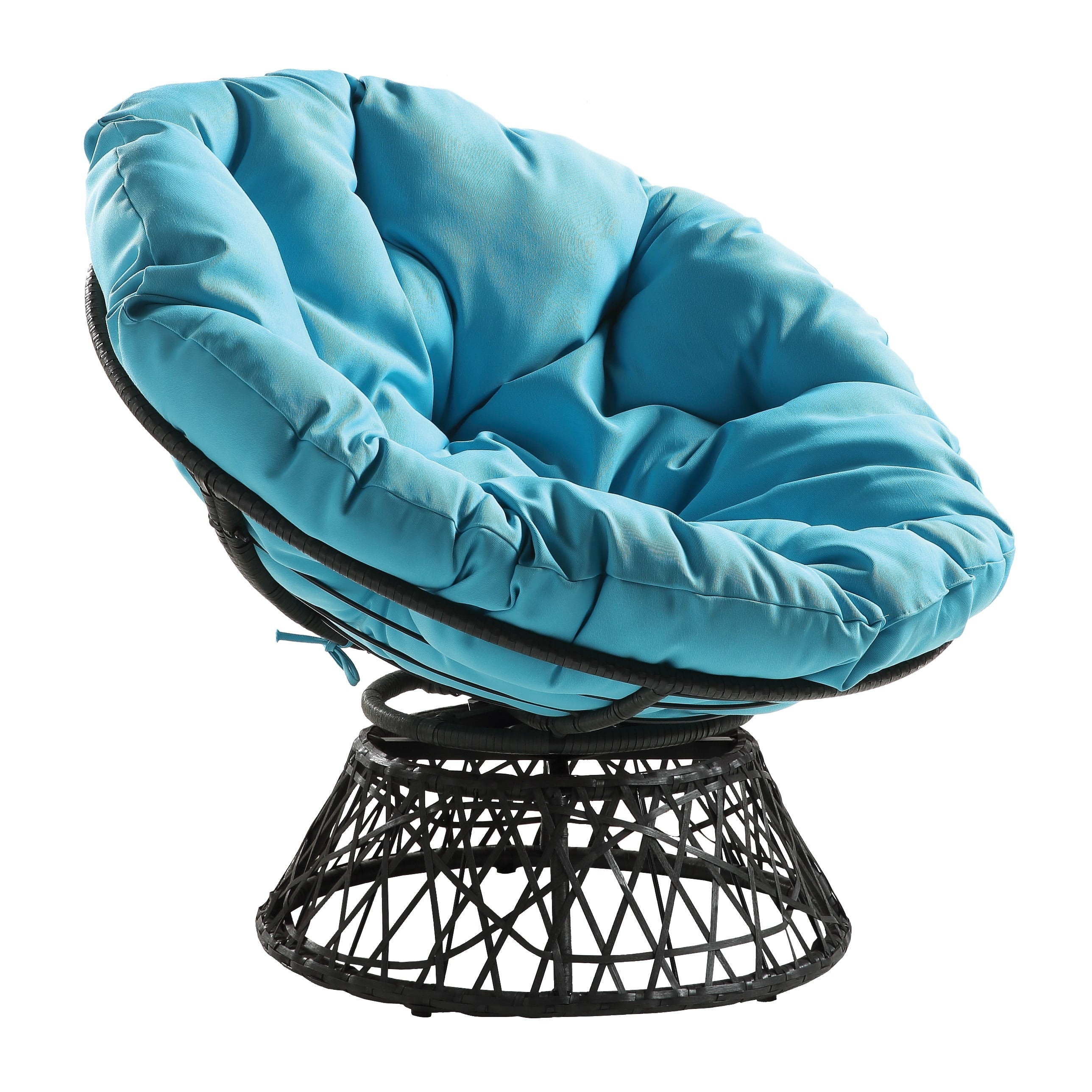 The Curated Nomad Avoca Woven Wicker Over Steel Frame Chair