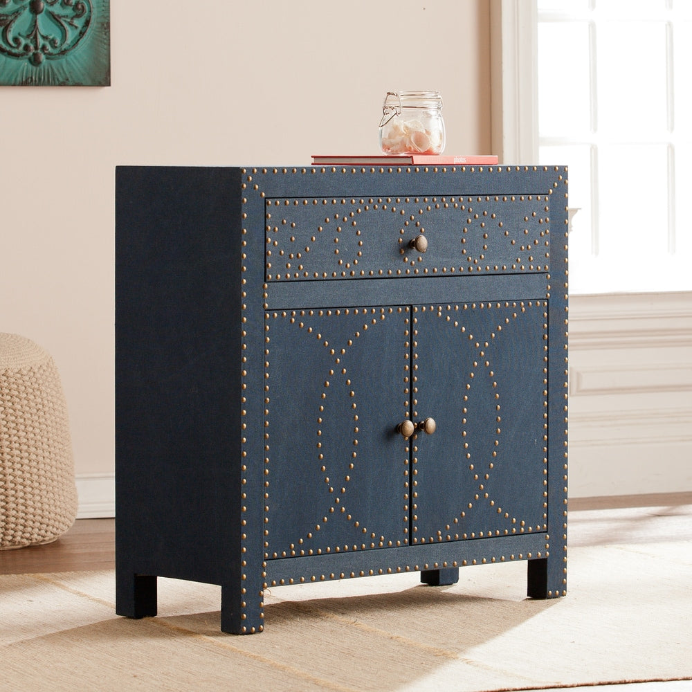 The Curated Nomad Belize Navy Double Door Cabinet