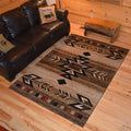 Rustic Lodge Southwestern Desert Cabin Ivory Area Rug Multi 710 X 910