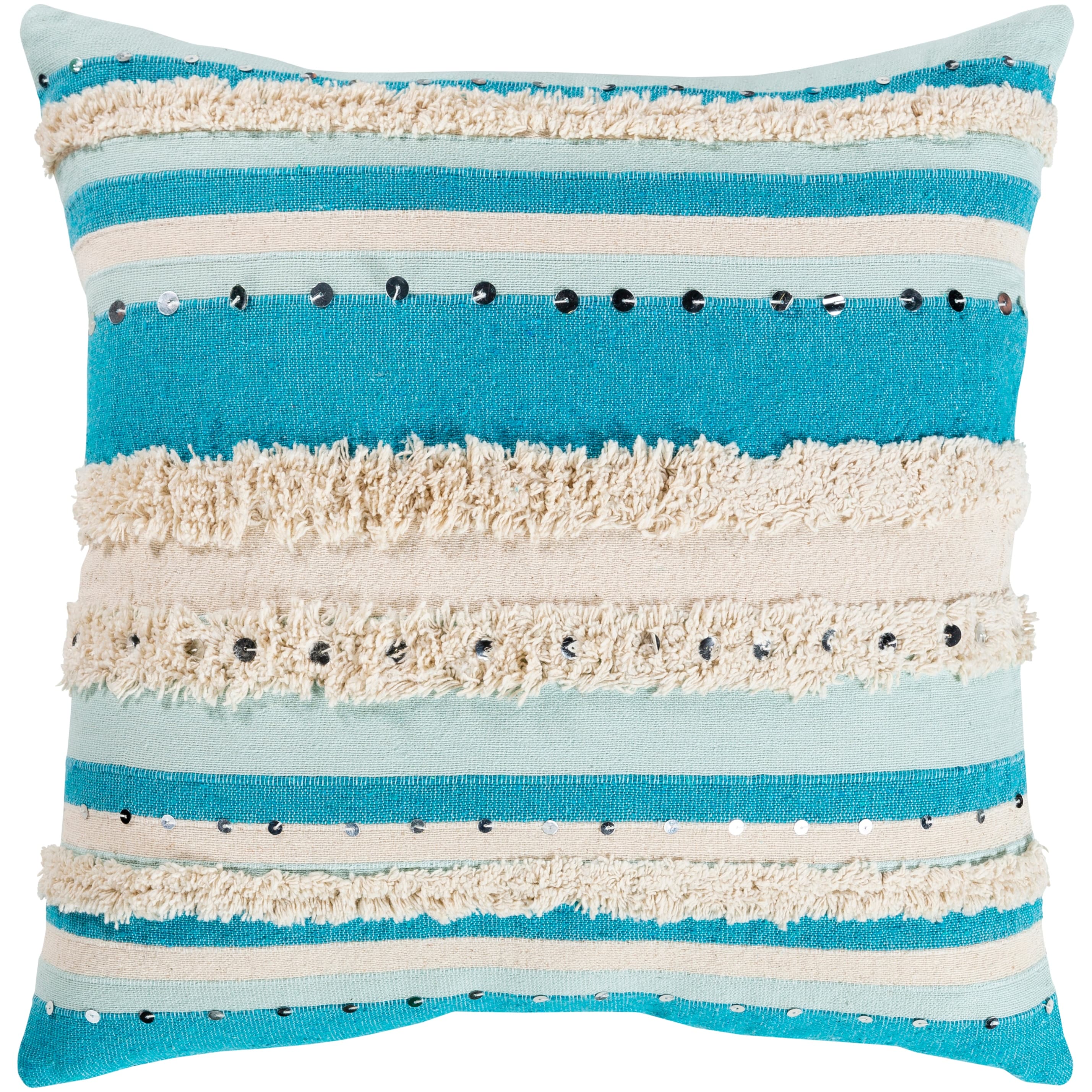 The Curated Nomad Clove Shaggy Bohemian 20 Inch Throw Pillow