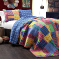 The Curated Nomad Doherty Multicolored 3 Piece Quilt Set