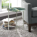 The Curated Nomad Fleures Agate Top Chairside Table