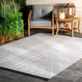Nuloom Casual Geometric Indoor Outdoor Tribal Striped Tassels Area Rug