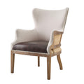 The Curated Nomad Glarus Two Tone Wingback Accent Chair