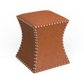 The Curated Nomad Hastings Faux Leather Ottoman